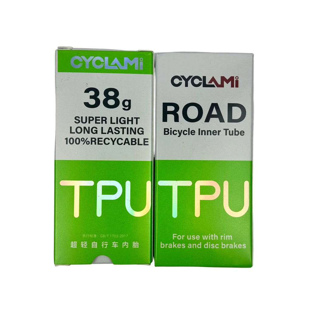Cyclay TPU Road Bike Inner Tube – 38g, Metal Presta Valve