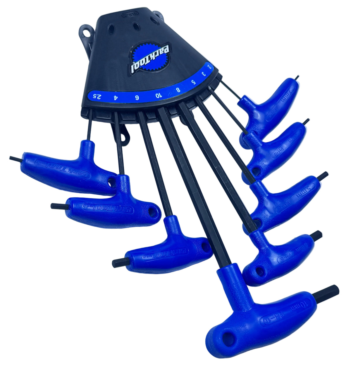 Park Tool PH-1.2 P-Handle Hex Wrench Set of 8 with Holder
