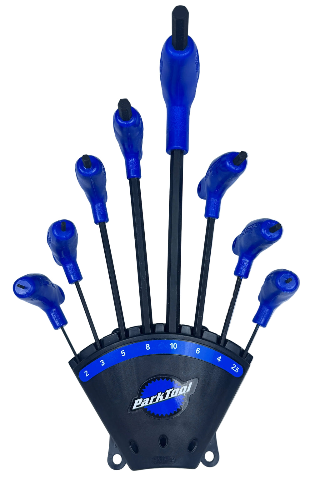 Park Tool PH-1.2 P-Handle Hex Wrench Set of 8 with Holder