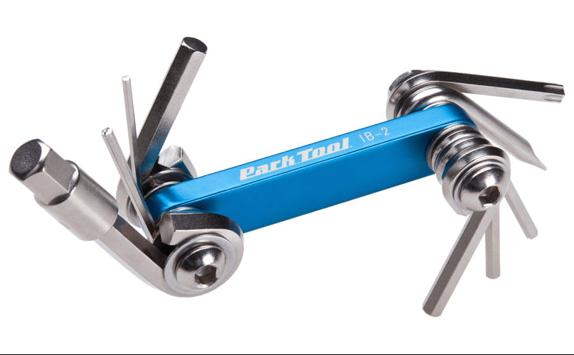 Park Tool IB-2 I-Beam Mini Fold-up Hex Wrench/Screwdriver/Star Driver Set