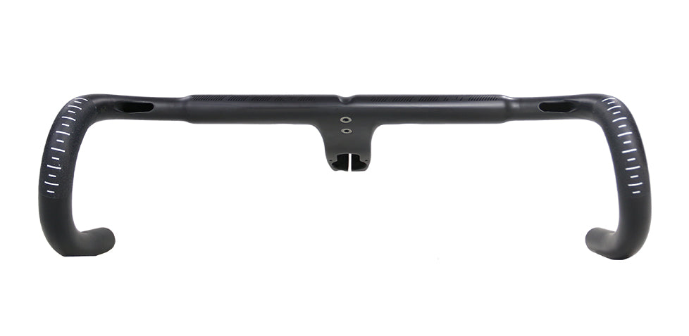 Carbon gravel handlebar with 20 degree flare