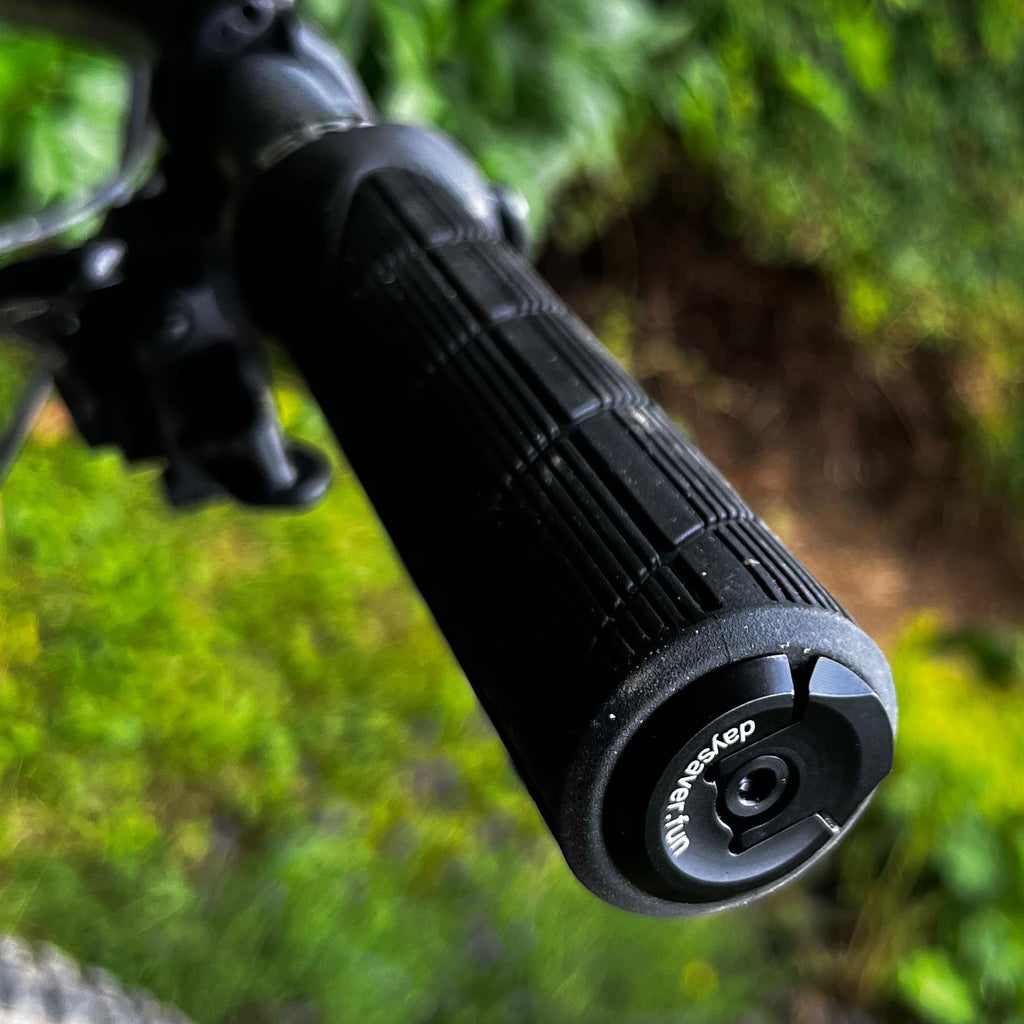 Handlebar mount installed on a bike