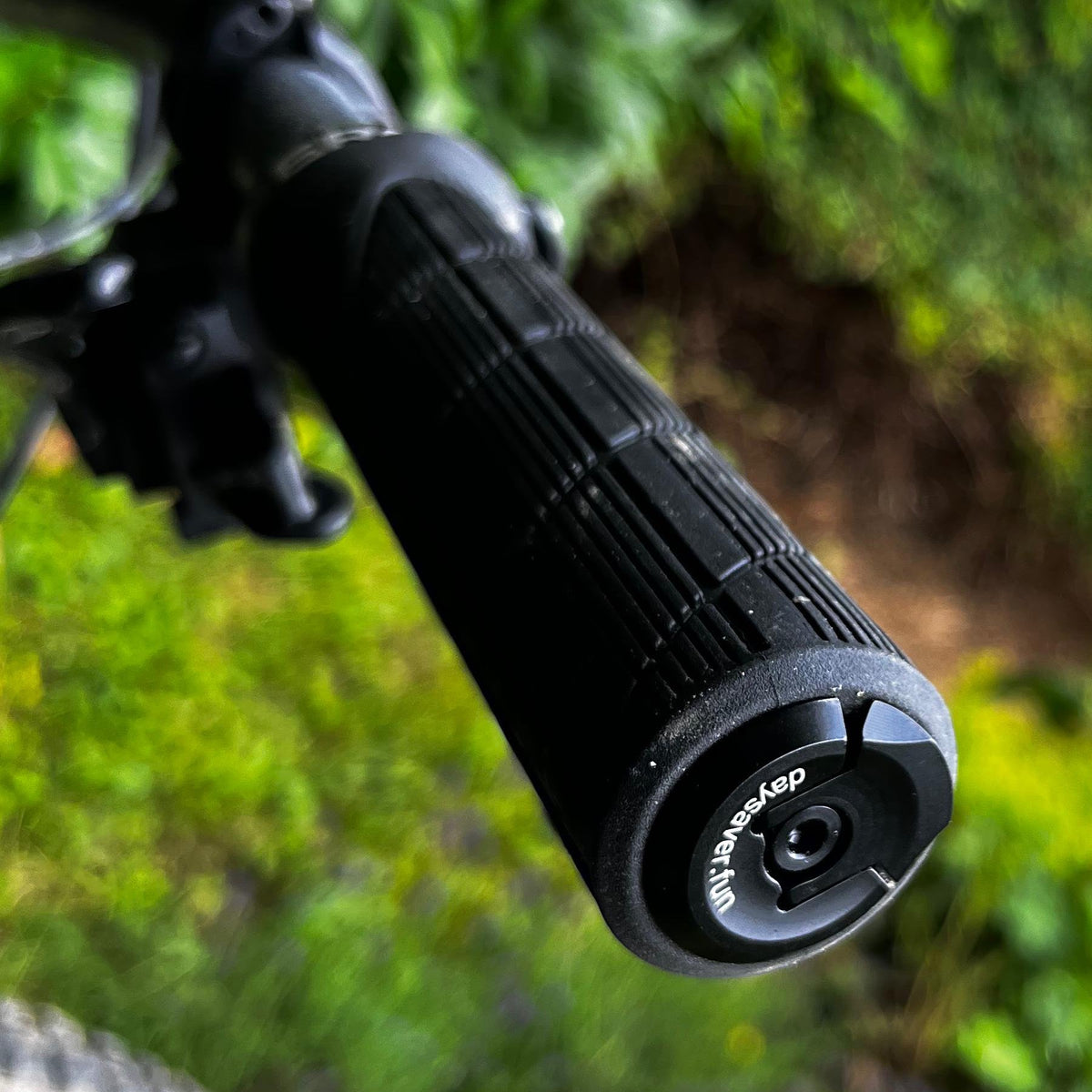 Handlebar mount installed on a bike